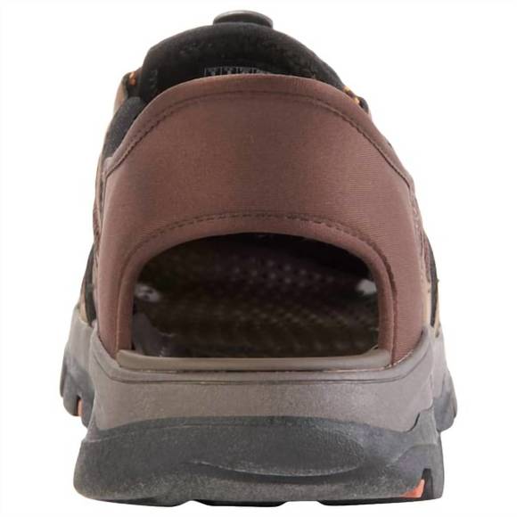 NEW SKECHERS men's norvick fisherman sandal in chocolate - Picture 2 of 3